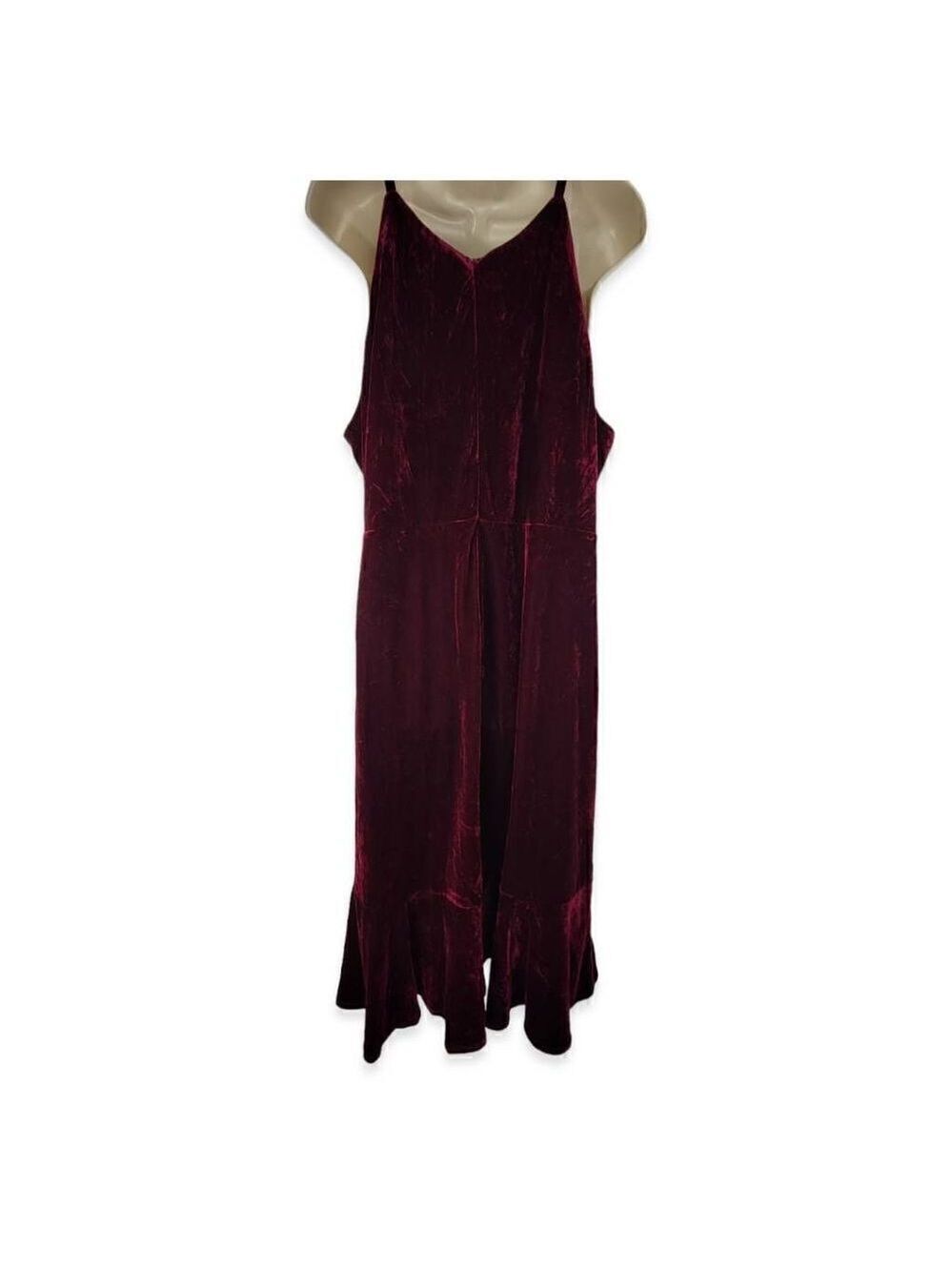 Soprano Velvet Ruffled Dress 2X - Picture 2 of 3